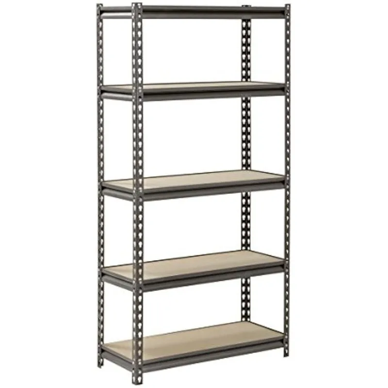 

Muscle Rack Silver Vein Steel Storage Rack, 5 Adjustable Shelves, 4000 Lb. Capacity, 60" Height X 30" Width X 12" Depth