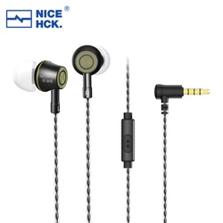 Premium Aluminum Alloy In-ear Earphones with HIFI Mic - Balanced Bass & Vocal Music Experience (Black Mic)