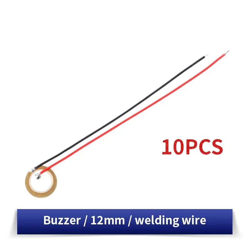 Versatile Piezoelectric Ceramic Wafer Plates with Attached Wire for Sound Projects (10/20 Pack, 12-50MM Diameter)
