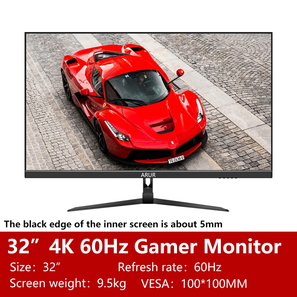 ARUR-32 ġ PC IPS 4K  UHD LED ÷, 60Hz ũž ӿ ǻ ȭ HDMI ȣȯ DP  3840x2160