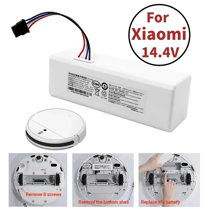 

For Xiaomi Robot Battery 1C P1904-4S1P-MM Mijia Mi STYTJ01ZHM Vacuum Cleaner Sweeping Mopping Robot Replacement Battery G1