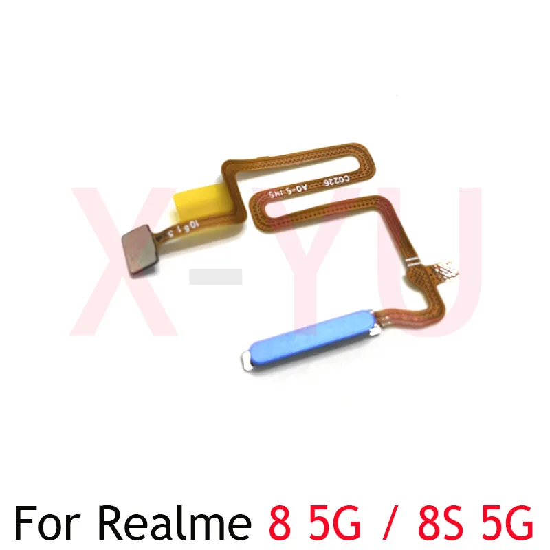 

For OPPO Realme 8 8S 8i Home Button Fingerprint Sensor Return Power Flex Cable