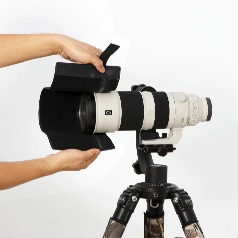 ROLANPRO Gegenlichtblende, Teleobjektiv-Klappblende für Sony 200–600/Sony FE 200–600 mm, F5,6–6,3 G OSS, faltbare Haube, maßgeschneidert – Detail 3