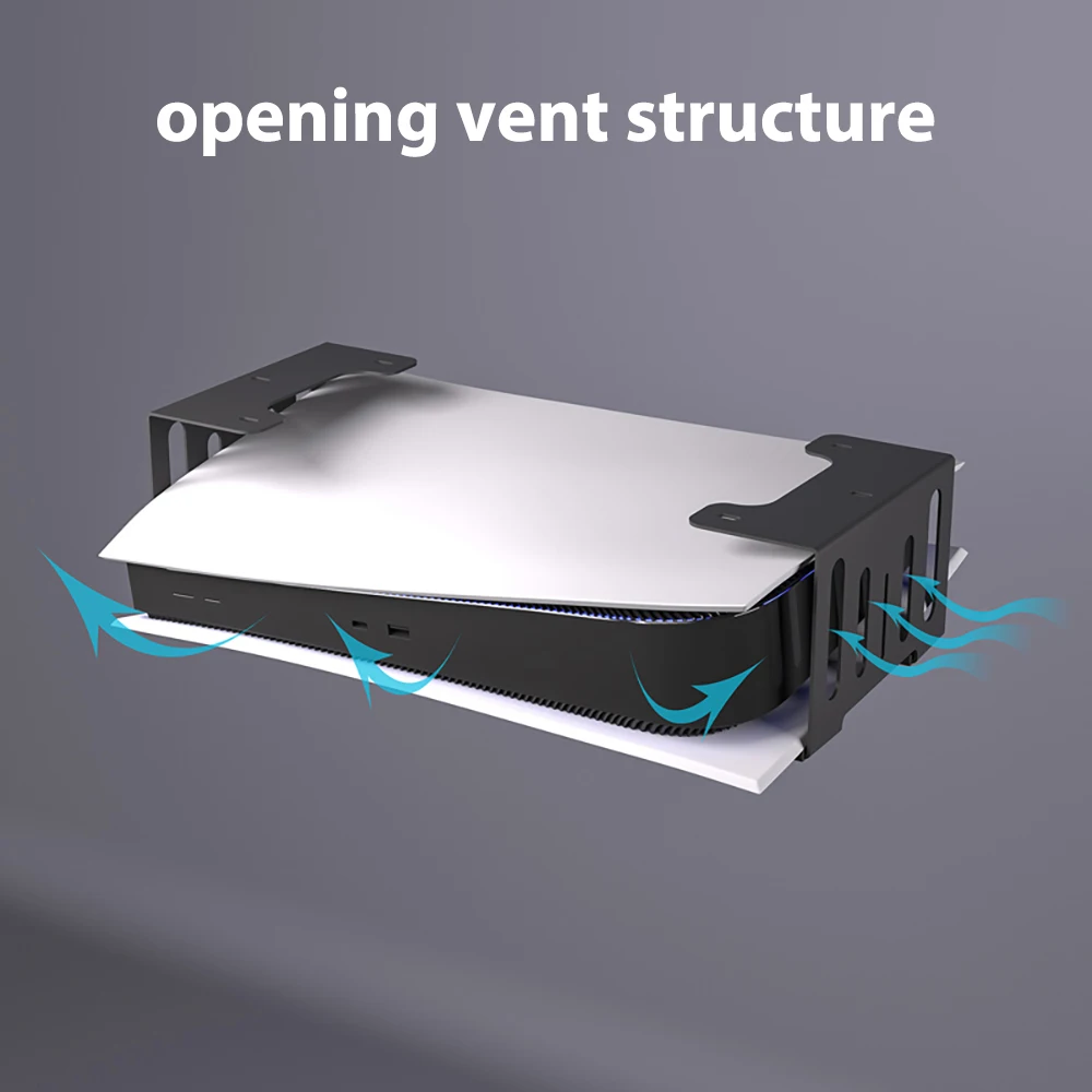 Under Desk Metal Stand Holder for Console with Controller Stand - Durable Wall Mount, Fast Shipping