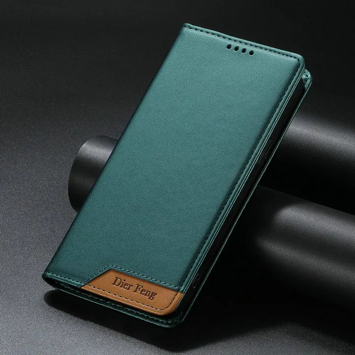 Luxurious RFID Leather Flip Case with Card Holder