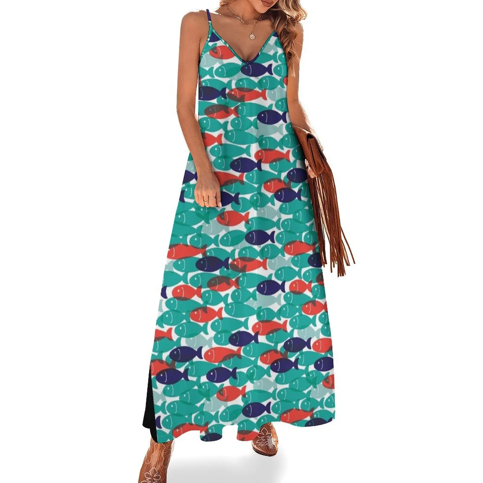 Fish in a hurry Sleeveless Dress beach dresses dress party night dresses for woman 2024