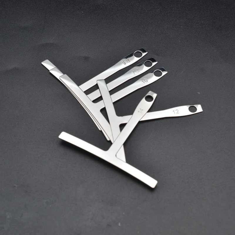 9Pcs Guitar Under String Radius Gauge Stainless Steel Guitar Builder luthier tools bass strings Repair Set Bass String Measure guitar accessories
