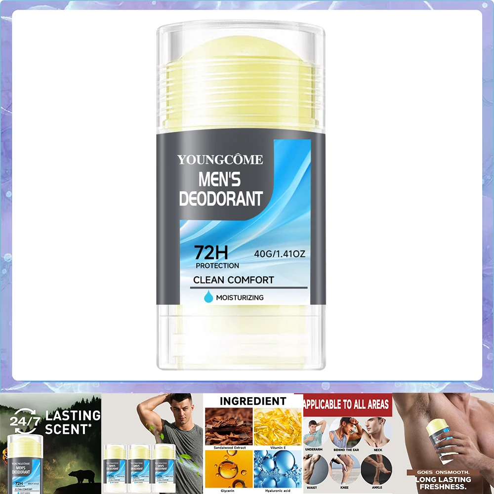 Deodorant Stick Natural Deodorant For Men, Anti Sweating Keep Drying Lasting Fragrance Remove Armpit Odor Underarm Refresh Stick_voghion.com
