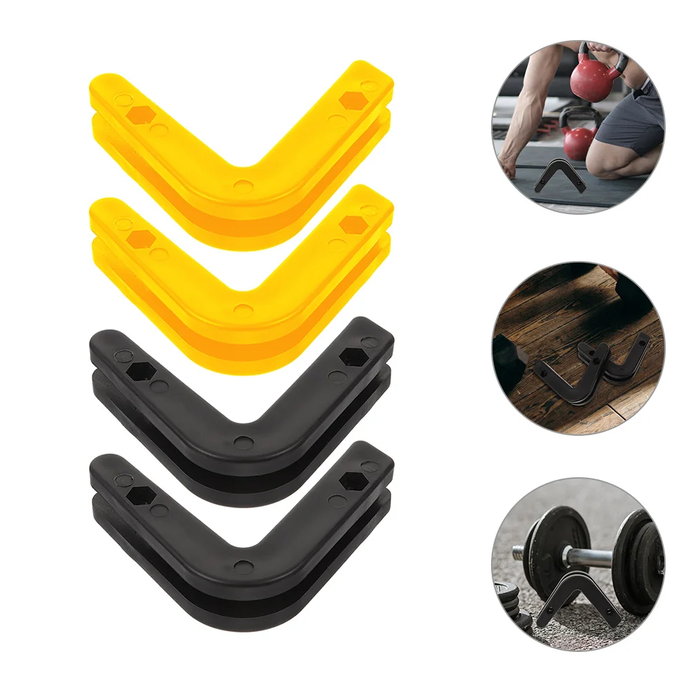 

4pcs Barbell Hanger Garage Wall Rack Barbell Mount Rack for Commercial Barbell Use