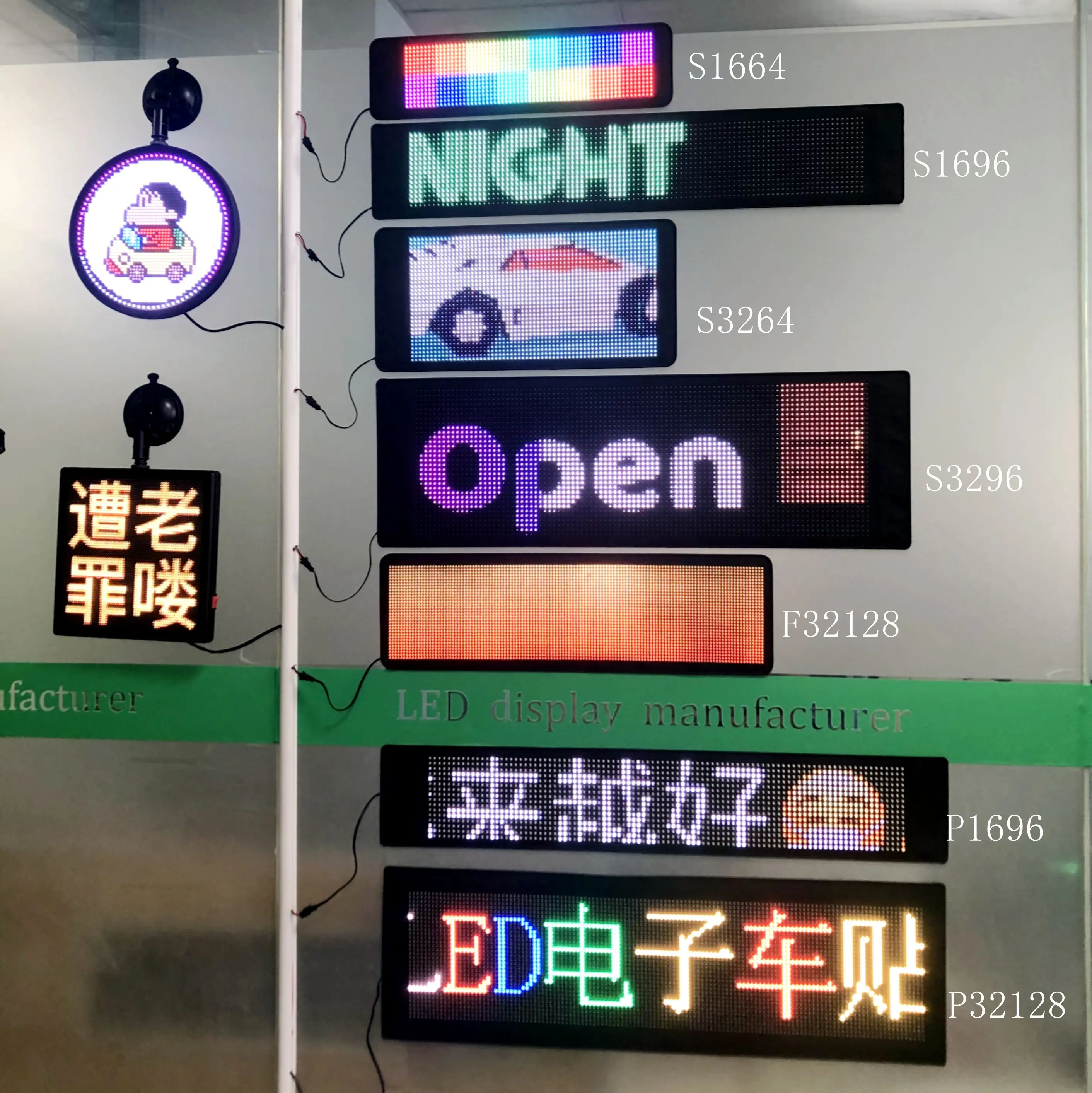 Led Light Signs For Car, Taxi Windshield Led Stickers