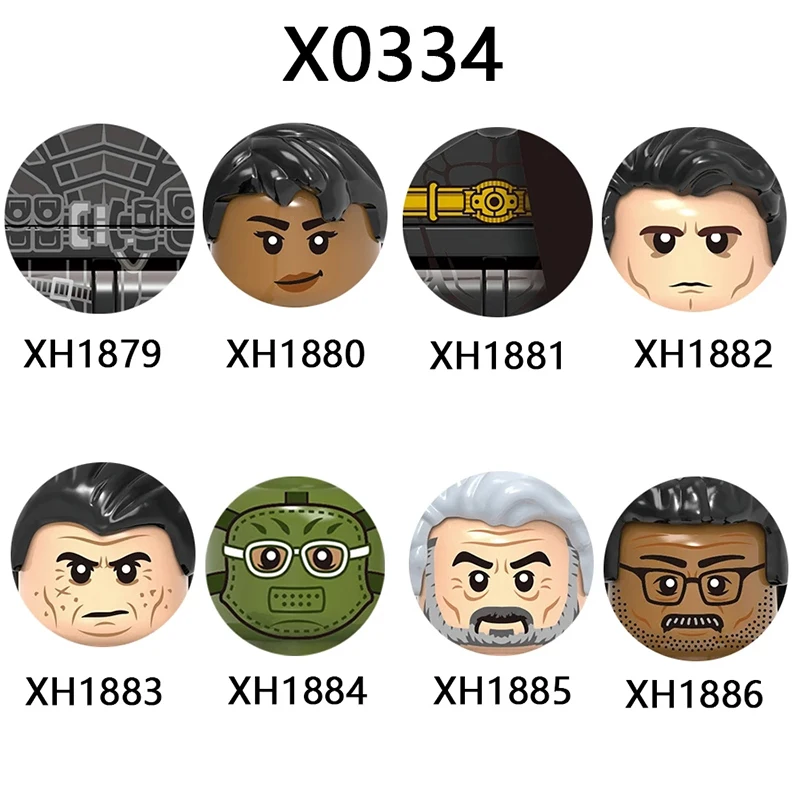X0334 серия фильмов, строительные блоки, кирпичи в сборе, Обучающие игрушки, фигурки героев для детей