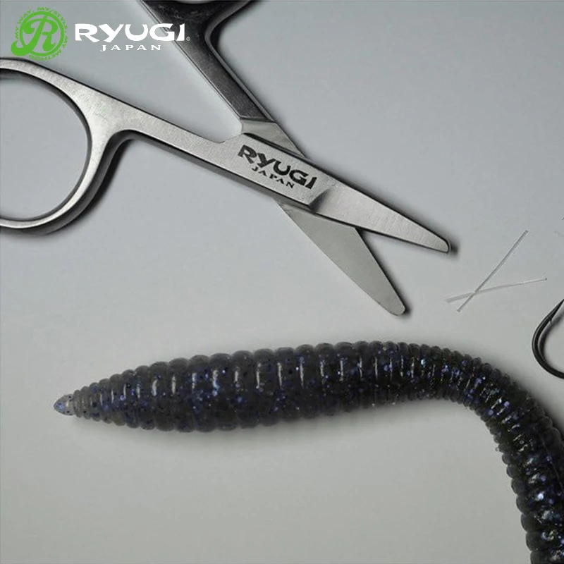 RYUGI 스테인레스 스틸 낚시 가위, SUS410 꼰 라인 커터, 수제 낚시 도구, 휴대용 가위, 야외 액세서리