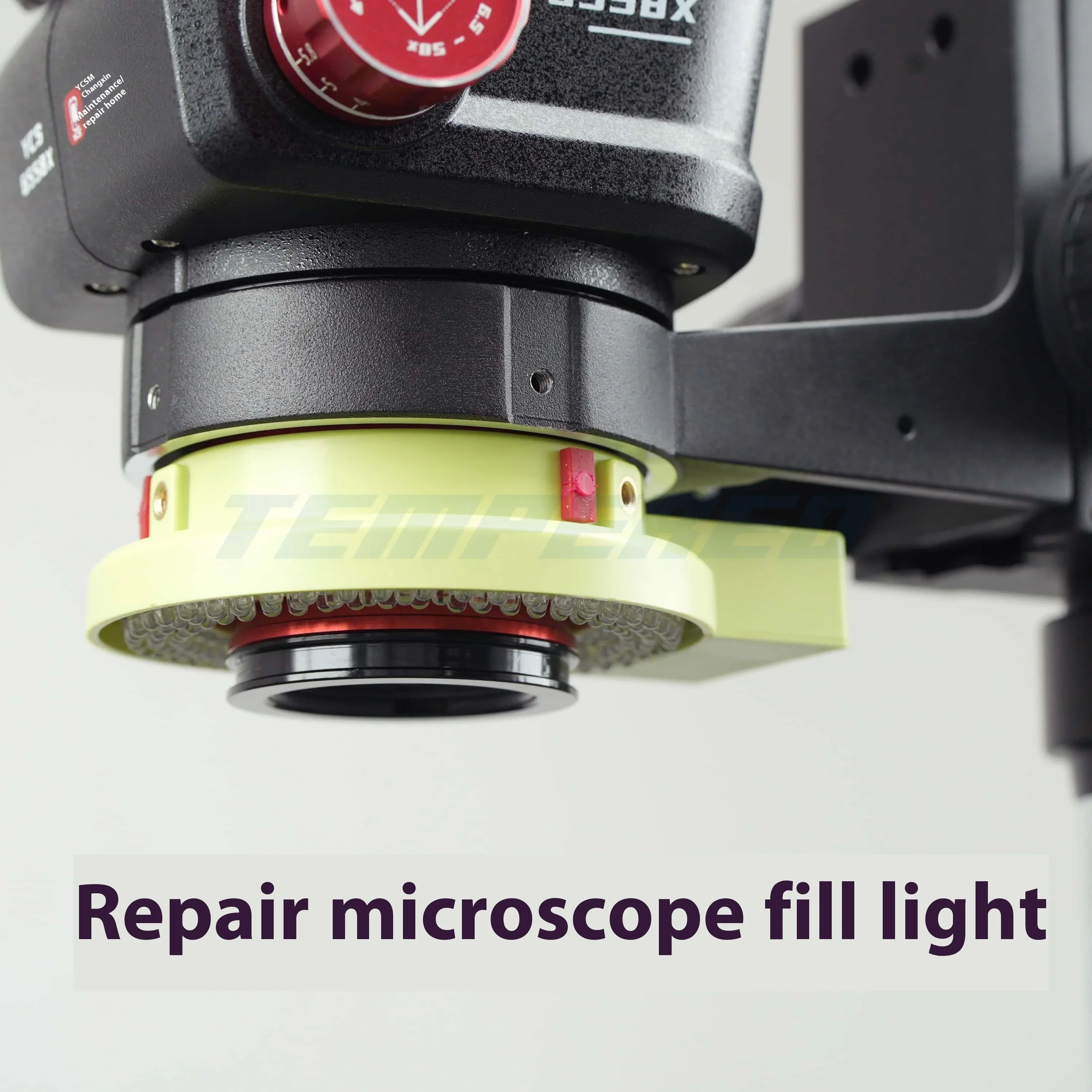 Microscope Lamp 144 LED Controllable Dimming Anti-scratch Rubber Fill Light for Microscope Soldering Repair Tools