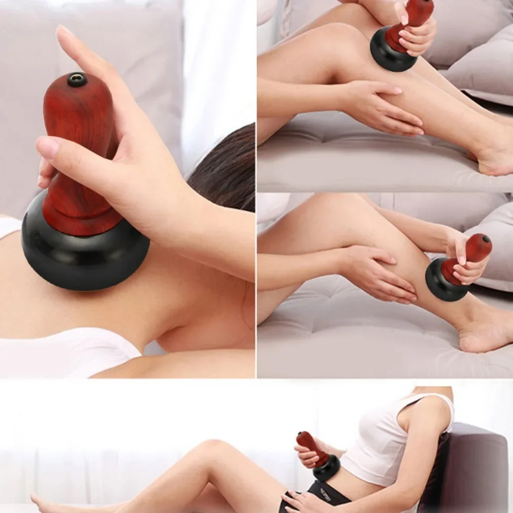 Electric Hot Stone Gua Sha Massager Back Moxibustione Bian Stone Guasha Scraping Back Heat Massage Tools Warm Moxibustione Therapy