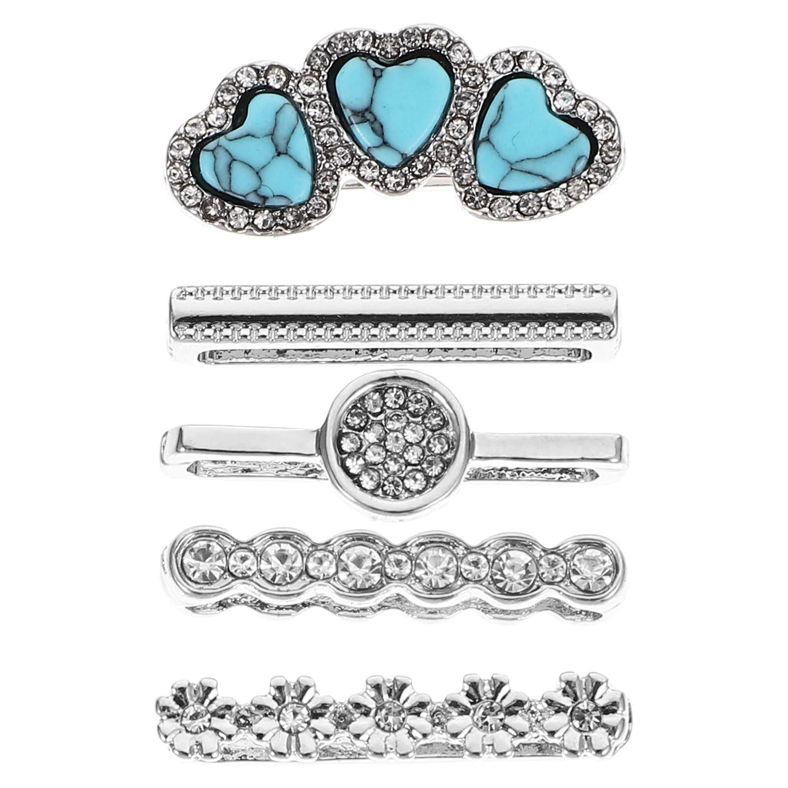 

5 Pcs Watches Smartwatch Decorations Decorate Metal Watchband Charms Tiny for Decors