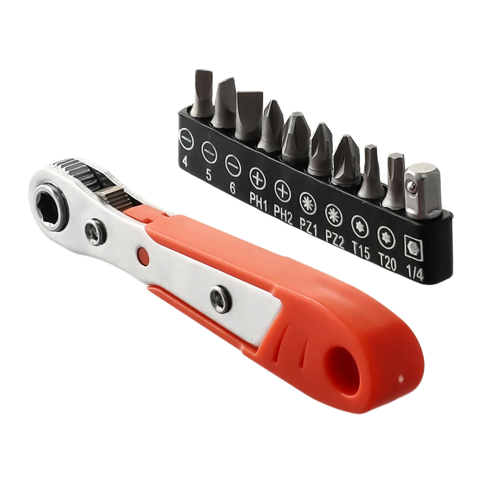 

11pcs Double Headed Wrench Ratcheting Right Spanner Magnetic With Screwdriver Bits Wrench Set Anti Slip Handle Hand Tools