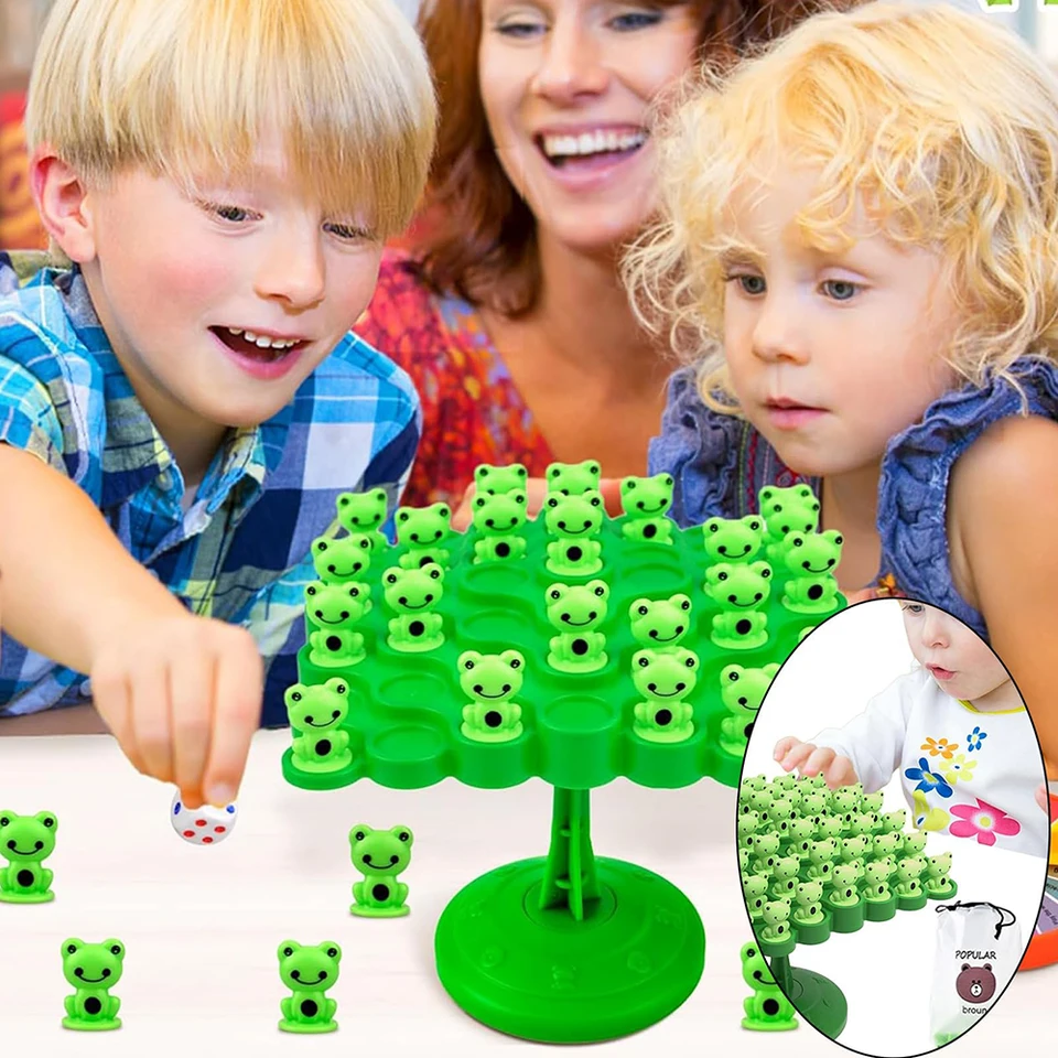 Juego De Equilibrio Del árbol Con Astronautas – Set De 48 Piezas, Dados Y Ruleta De Castigo, Ideal Para Desarrollar Motricidad Y Coordinación En Niños, Regalo Familiar