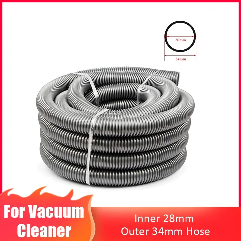 yaoqijie Binnen 35mm / Buitenste 42mm Vacuum Cleaner Draadslang/Balg/Rietjes/Zachte Pijp Duurzame Flexibele Vervangende vacuümbuis lasting (Color : Gray-2m ( 35mm