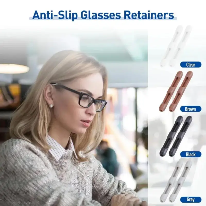 10/20pcs Glasses Anti-slip Silicone Sleeve Eye Frame Leg Drag Fixed Ear Hook Bracket Anti-drop Artifact Glasses Accessories
