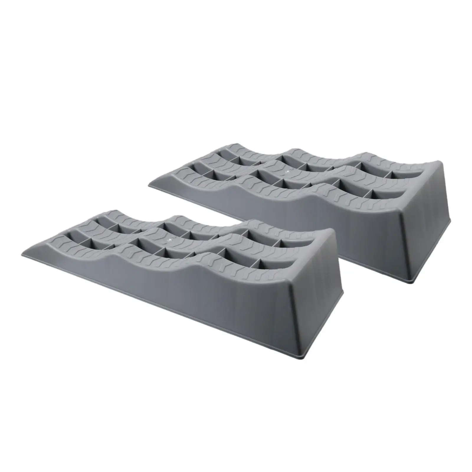 2 Pieces Automotive Leveling Ramps 3 Steps for Campers Trailers SUV Stable Tire Placement Sturdy Leveler Car Ramps Wheel Chocks 2 Pieces Automotive Leveling Ramps 3 Steps for Campers Trailers SUV Stable Tire Placement Sturdy Leveler Car Ramps Wheel Chocks