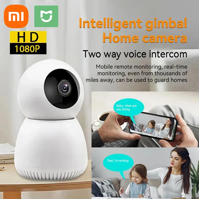 Xiaomi Mijia 360 Degree Rotating Wireless Intelligent Wifi Camera High-definition Remote Monitoring Camera Security Smart Home for Security Camera Web Camera Mini Camera