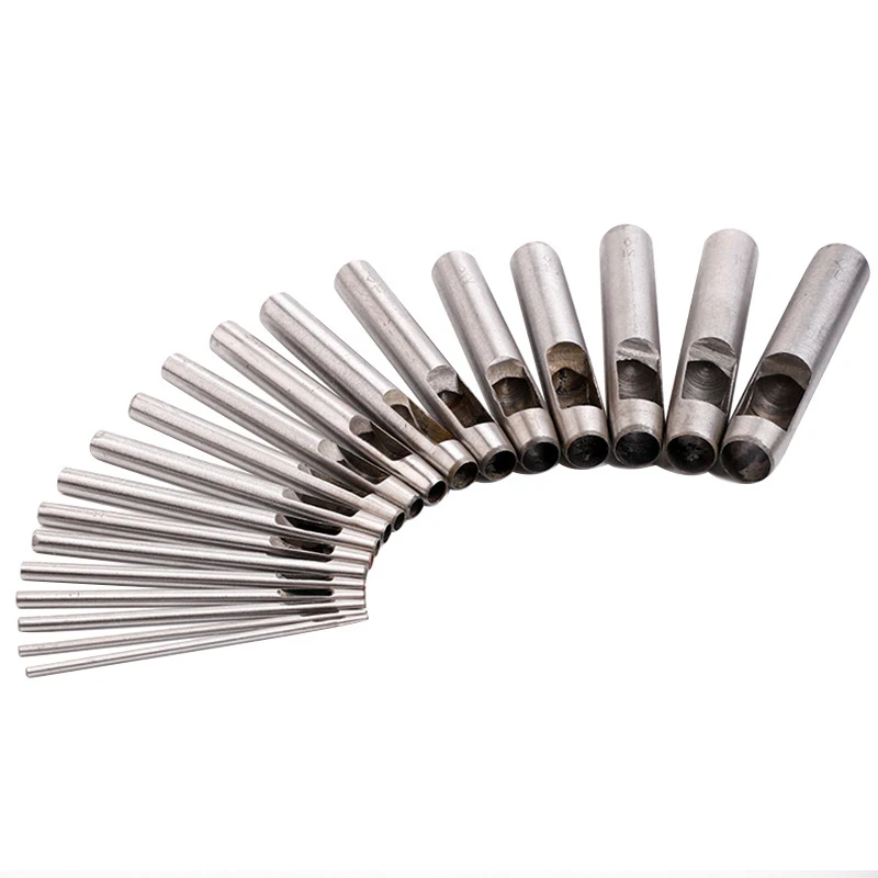 116mmLeathercraftToolSetPunchingLeatherHolePunchRoundSteel