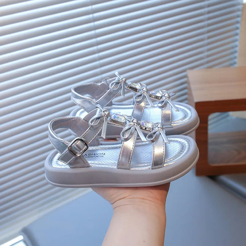 high-quality Summer Comfortable Kids Sandals for Boys Girls Children Girl Beach Shoes flat bow Sandals School Shoes Kids
