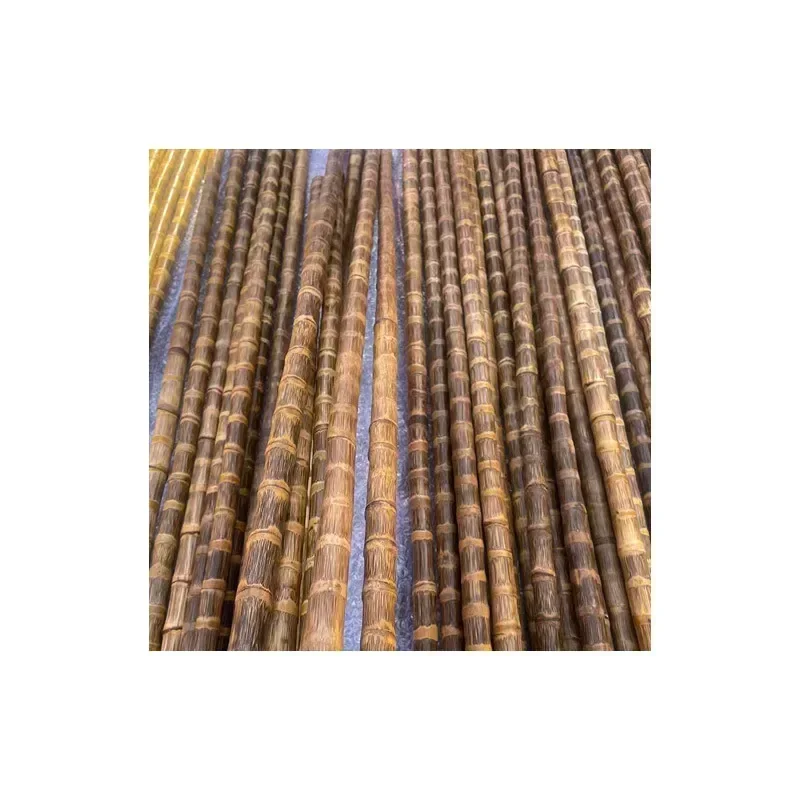 Dragon Blood Golden Silk Bamboo Purely Hand-polished Solid Martial Arts Bamboo Stick Walking Stick wooden martial arts stick