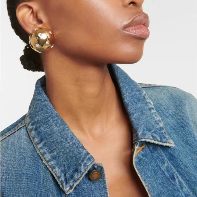 

New retro irregular semi-circular geometric ear clip for women