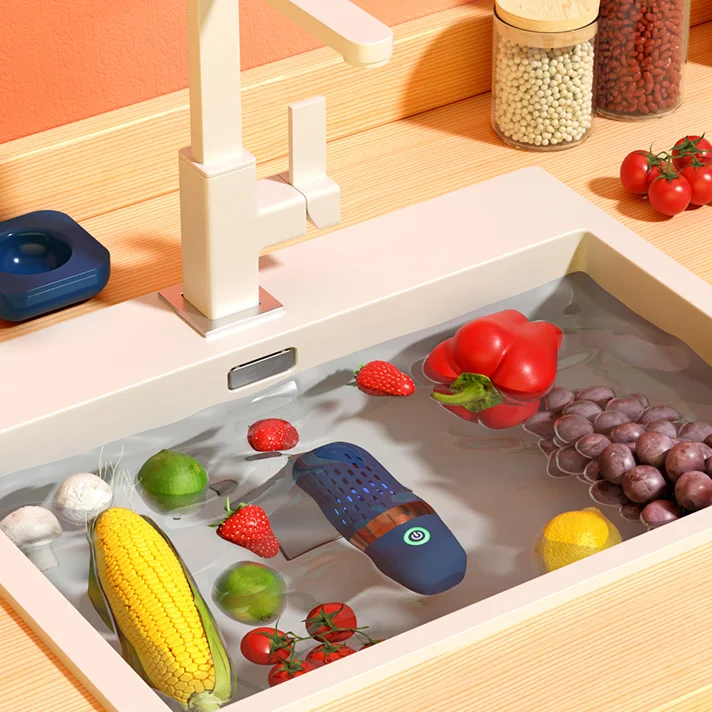Household Portable Fruit and Vegetable Cleaning Machine Wireless Capsule Ultrasonic Vegetable and Fruit Cleaning Machine Tablewa 5