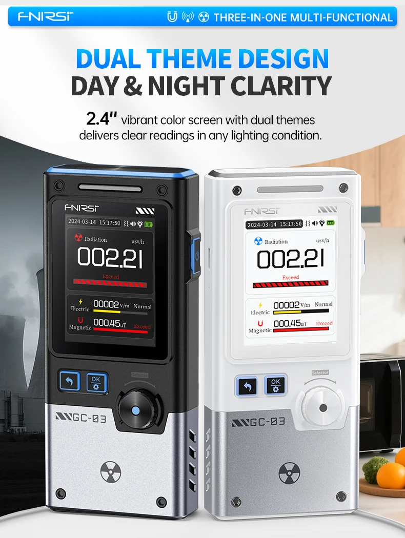 GC-03 3-IN-1 Electromagnetic Radiation Detector, Electric & Magnetic Field Stren