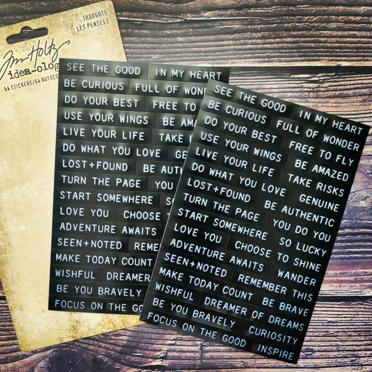 

th94229 Tim Holtz Idea-ology LABEL STICKERS THOUGHTS