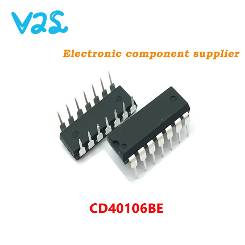 

(10pcs) 100% New CD40106BE CD40106 40106BE DIP-14 40106 New Original IC Good Quality Chipset In Stock DIP14