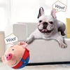 Interactive Cartoon Pig Plush Toy With Music  Talking Bouncing Ball - USB Rechargeable Washable Suitable For All Dog  and Cat 1