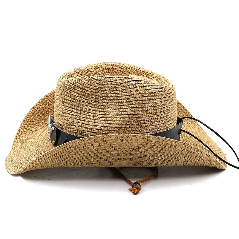 Straw Cowboy Hat Fashion Straw Cattleman Crease Western Cowboy Hats Shapeable Wide Brim Sunhat for Women and Men,cowboy hats,cowgirl hats