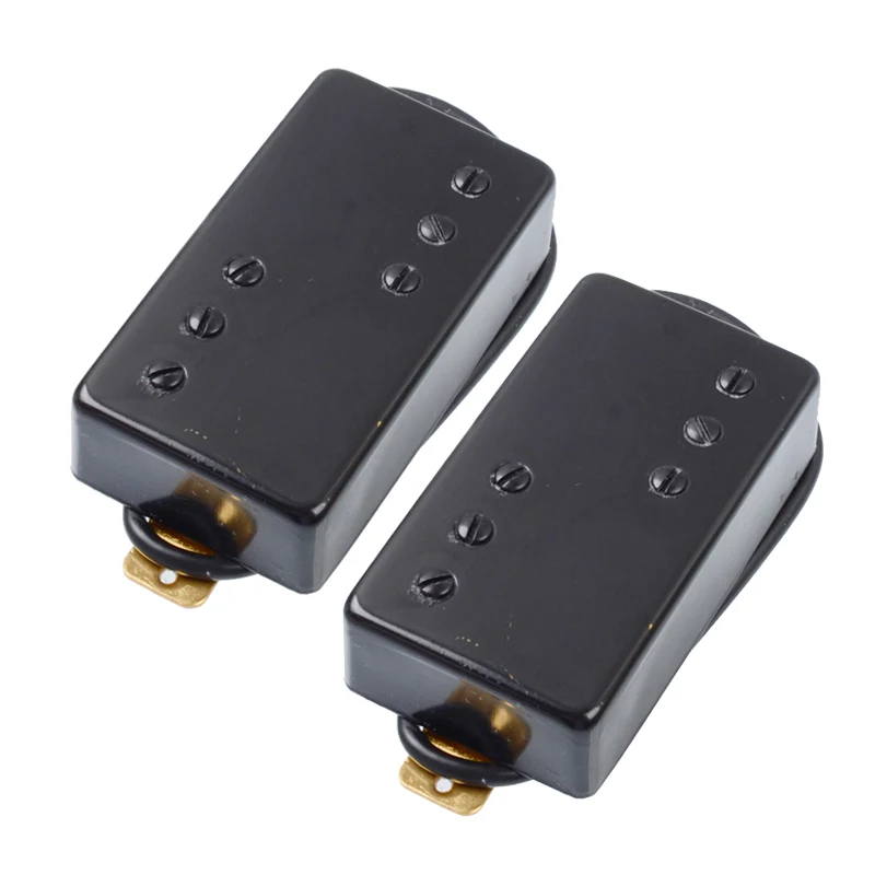 

Two Line 6 Hole Electric Guitar Humbucker pickup for LP Guitar Black