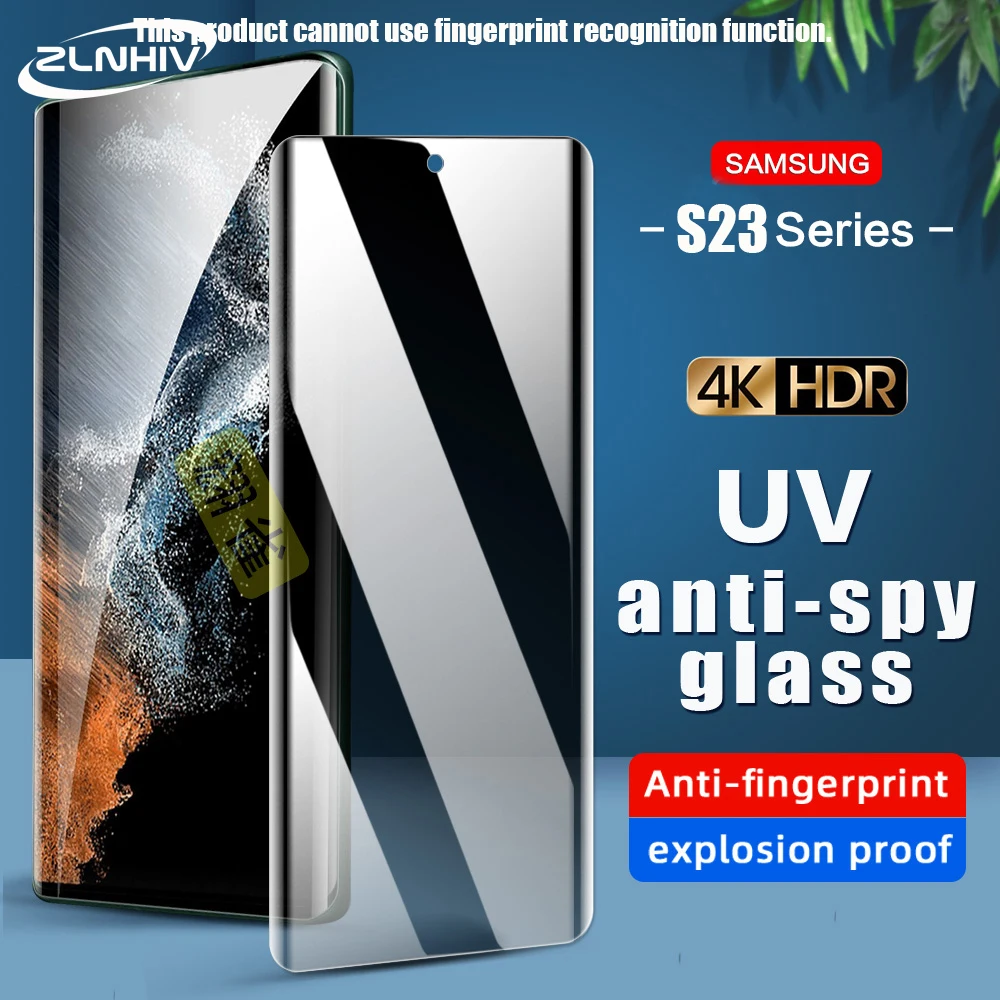 

Противошпионское стекло zlnвич UV для Samsung Galaxy S20 S10 plus, защитная пленка S21 S22 S23 note 20 Ultra 10 pro, защита экрана телефона