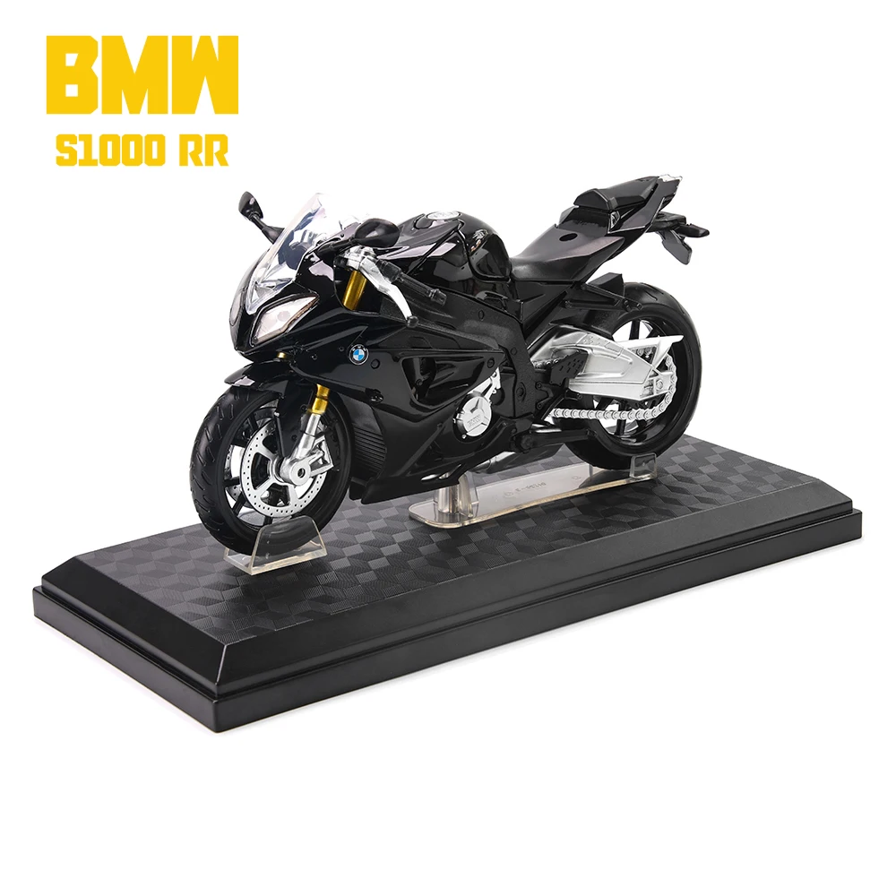 Premium Tricolor Alloy Motocross Motorcycle Model Toy - Static Die-Cast Collectible Gift