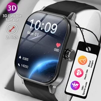 LIGE 2.01" 3D Curved Screen Men Women BT Call Watches Sports Fitness Health Smartwatch Waterproof Music Weather Smart Watch 2025