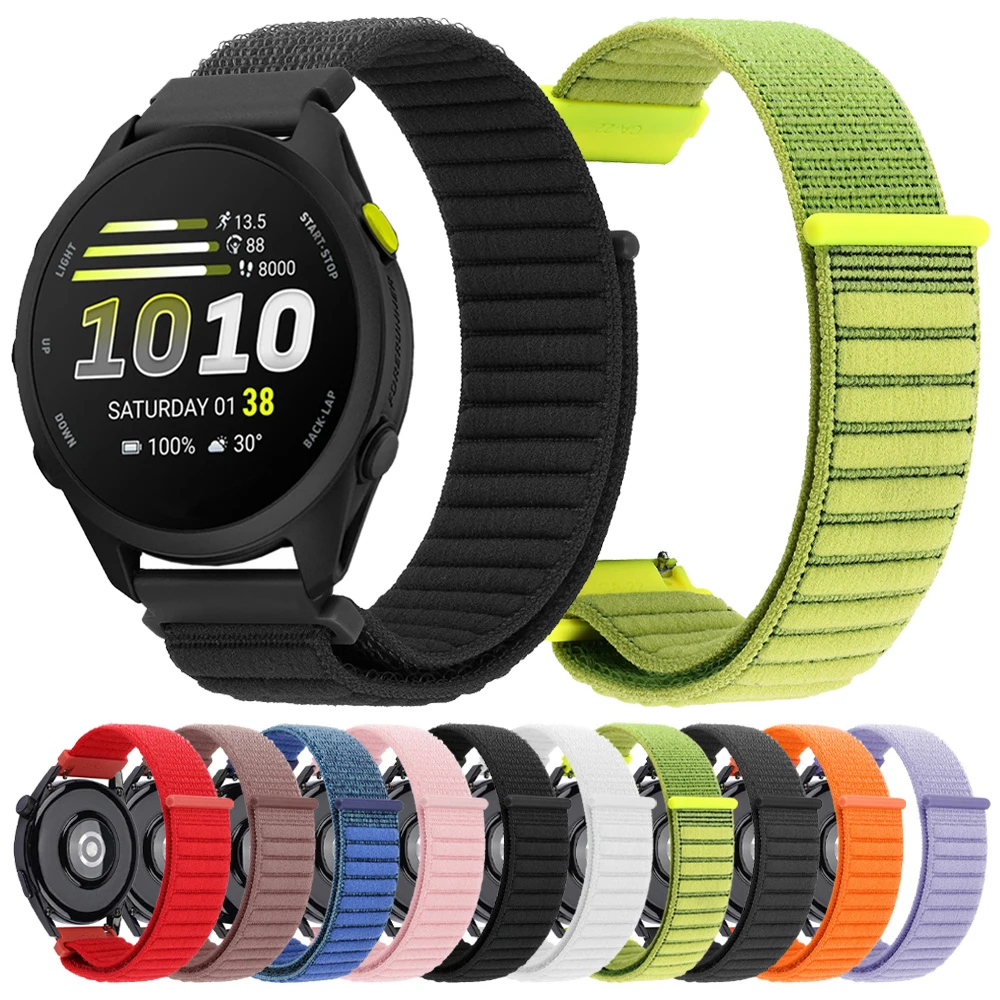 Braided Nylon Watch Strap, 20mm/22mm, Compatible with Smartwatches