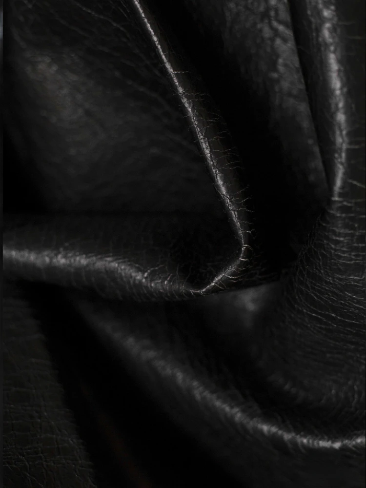 

Искусственная кожа ПУ, черная, серая кожа для самостоятельного шитья курток, пальто, креативная модная одежда, ткани, оптовая продажа тканей