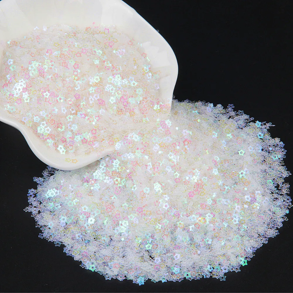 Transparente Pailletten 3mm-30mm Flache Runde PVC-Pailletten Lose Pailletten für Nagelkunst Nähen Basteln Hochzeitsdekoration Kleidungszubehör – Detail 13