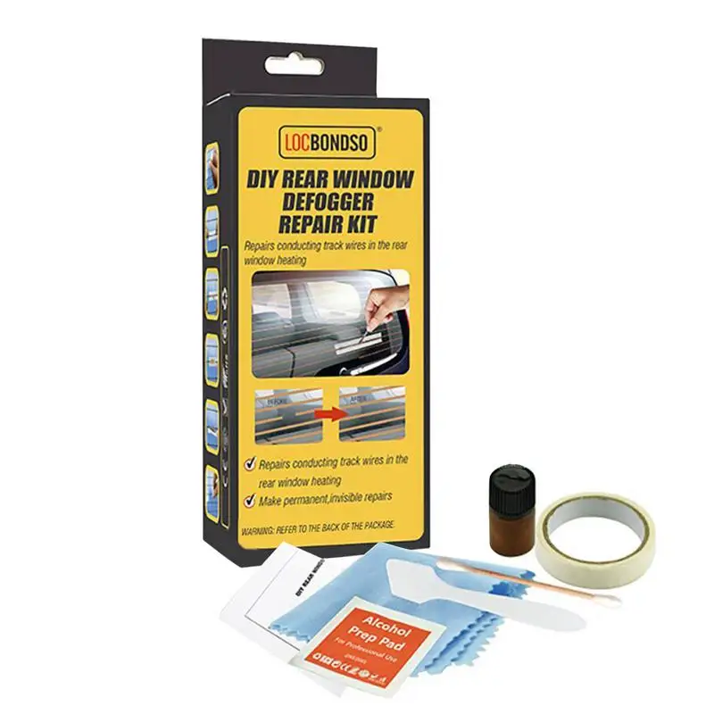 

Car Rear Defroster Repair Kit DIY Conductive Quick Repair Car Window Windshield Defogger Defroster Repair Kit Fixes Scratched