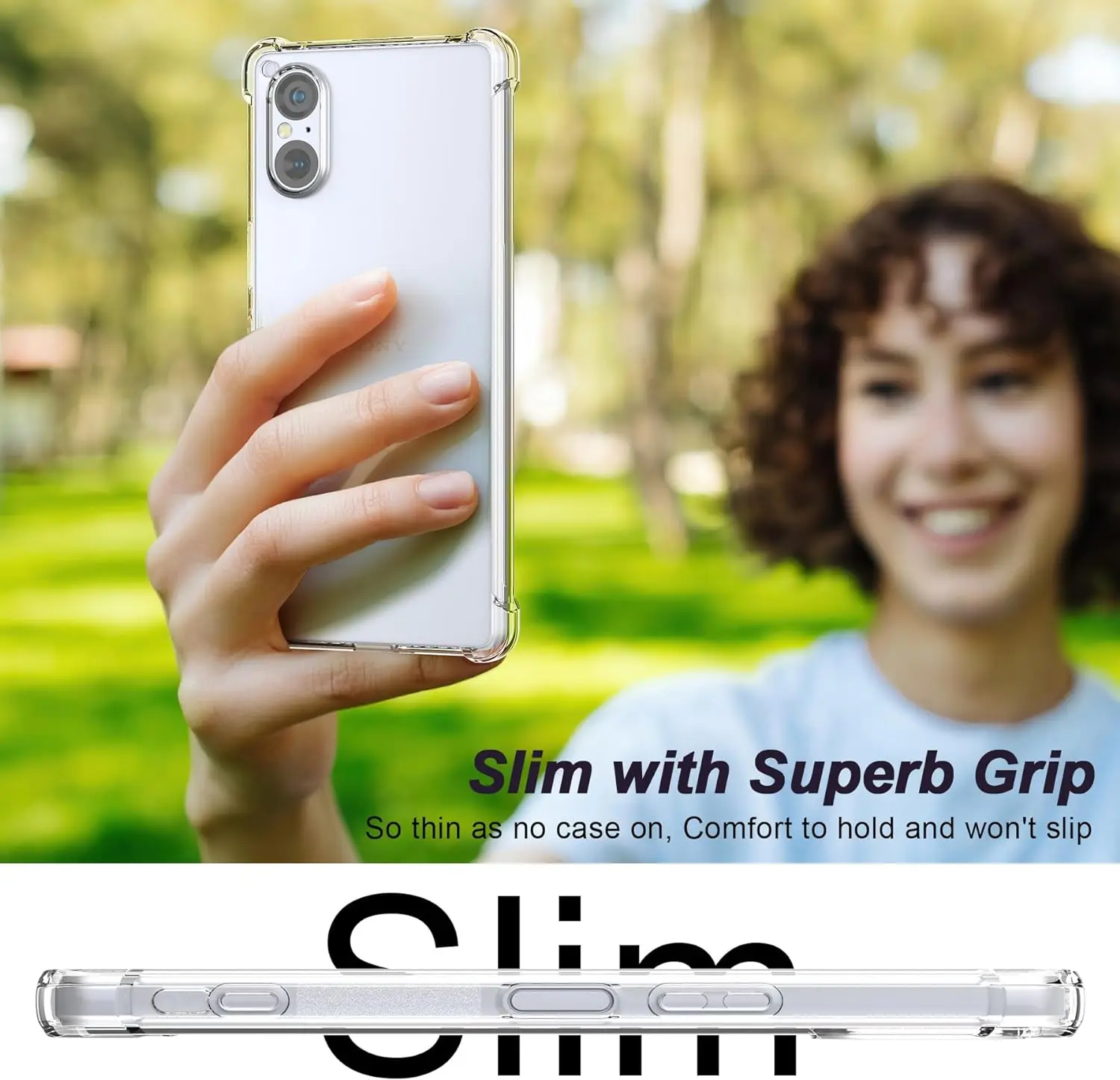 Transparent TPU Shockproof Protective Phone Case Cover