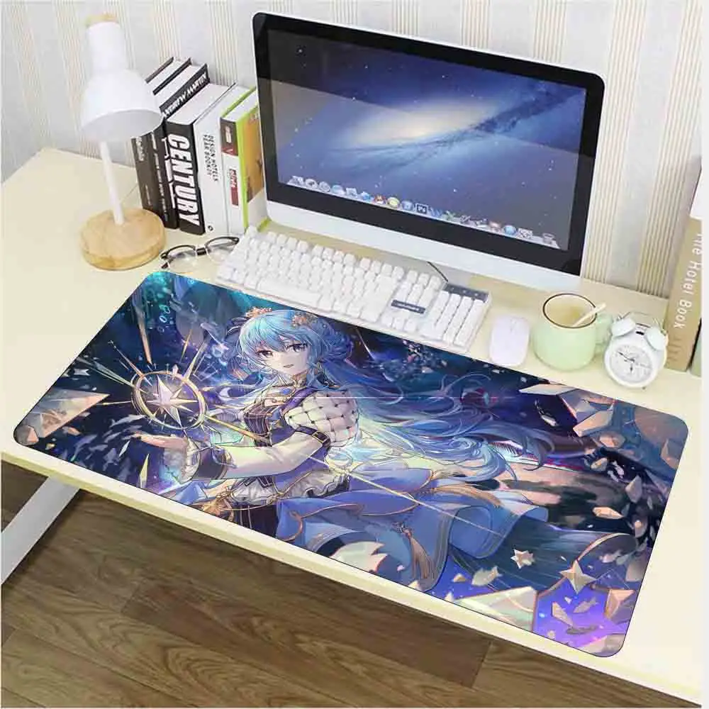 Anime Non-slip Grande Mouse Pad Mat Computador Notebook Mesa Teclado Hololive Gaming Setup Acessórios - Imagem 6