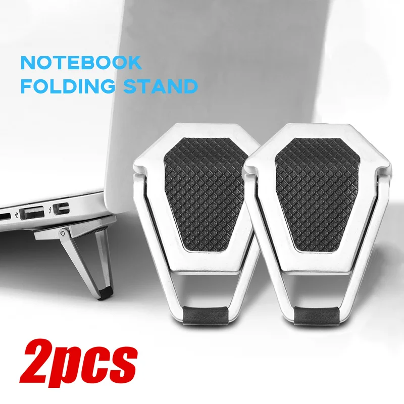 

2pcs Foldable Laptop Stand Universal Desktop Holder for Laptop Cooling Folding Metal Bracket for MacBook Back Mount Stand