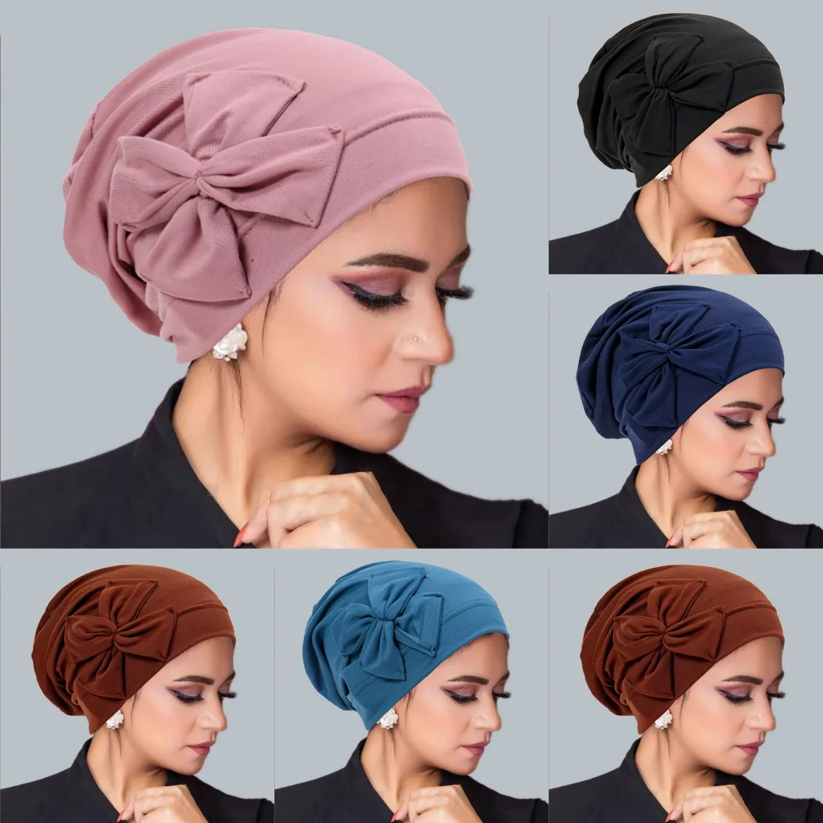 Muslim Women Inner Hijab Hat Turban Headscarf