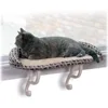 K&H Pet Products Bolster Kitty Sill Cat Window Perch Bed for Large Cats, Orthopedic Window Hammock Holds 40 lbs, Washable Cover, 1