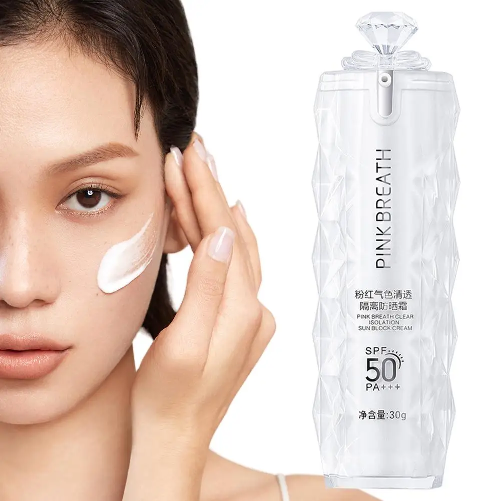 Sunscreen Spf50pa Facial Isolation Whitening Brightening UV Waterproof Sweat 2 In 1 Full Body Sun Protection Brighten Skin Tone