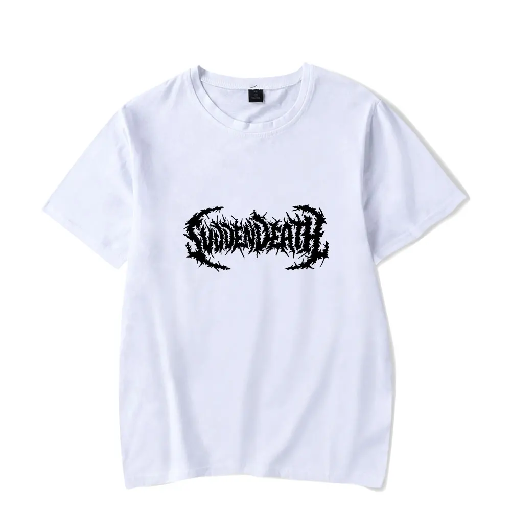 Svdden Death Tshirt Crewneck 반팔 티셔츠 남성 여성 streetwear 인쇄 캐주얼 패션 힙합